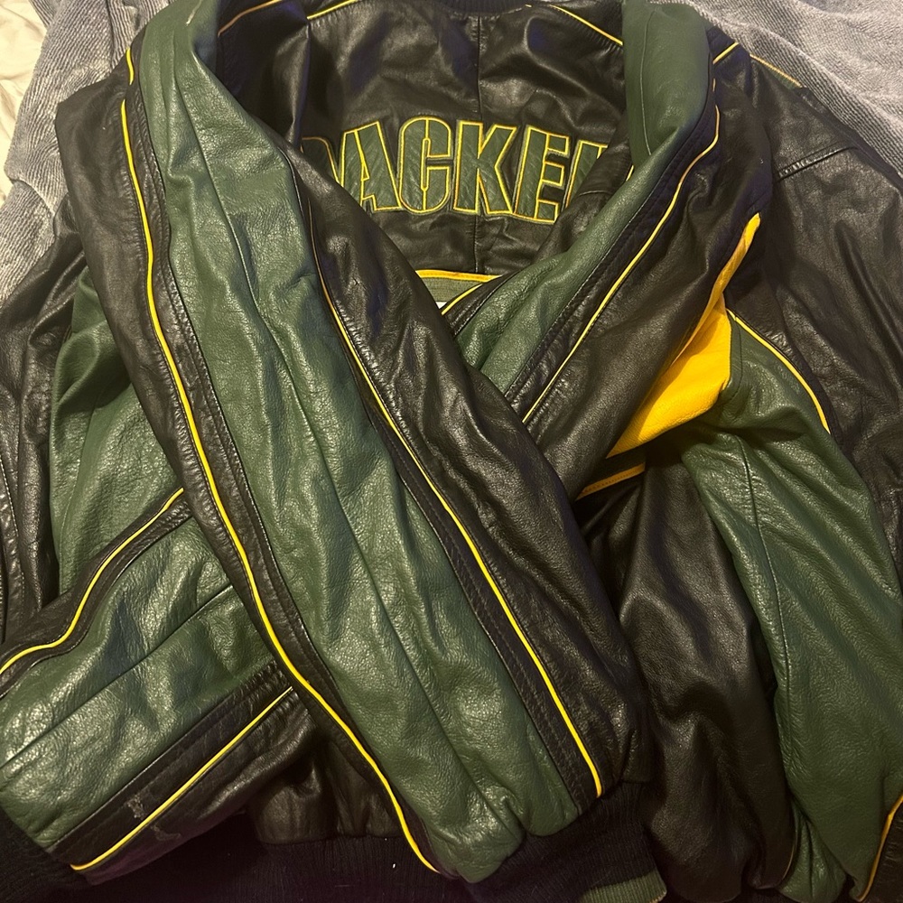 Greenbay Packers leather jacket